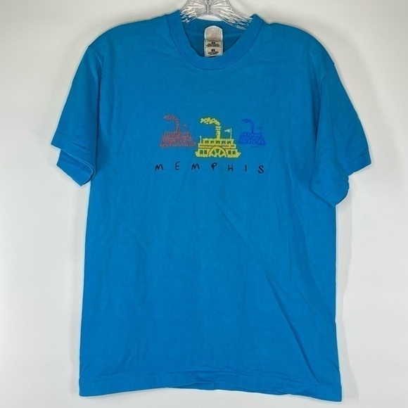Memphis To-A-Tee Vintage 1990's Tshirt Medium - Picture 1 of 9